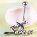 New Vogue Ball Button Barbell Bar Belly Navel Ring Body Piercing For Lovers ES