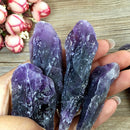 100g Natural Amethyst Point Quartz Crystal Rough Rock Purple Healing-Specimen