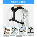 Adjustable Elastic Posture Corrector Back Shoulder Compression Brace Belt C
