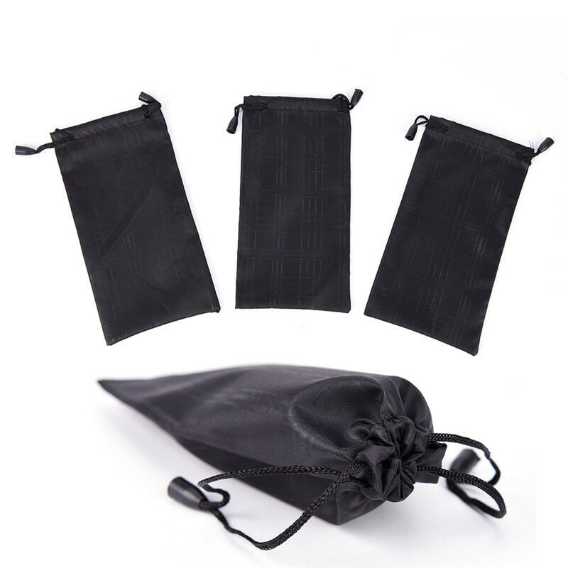 10 pcs Sunglasses Bag Soft Waterproof Cloth Glasses Pouch Sunglasses Case FT