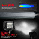60W 6000LM 4 Inch Light Bar Work Light Spotlight LED Light Bar for Truck Dr