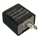 2x Motorcycle 12V 2-Pin Turn Signal LED Flasher Blinker Adjustable Relay