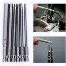 6x100mm Length 2.5-8mm Hex Hexagon Head Screwdriver H2.5/3/4/5/6/8 Bits TIW