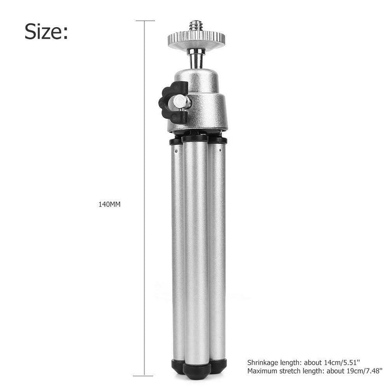 Aluminum Telescopic Mini Camera Tripod Holder Monopod for Phone Desktop