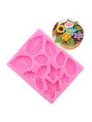 2Pcs Maple Leaf Silicone Cake Fondant Chocolate Sugarcraft Mold DIY Baking Decor