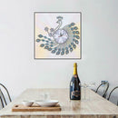 DIY Peafowl Special Shaped Diamond Painting Cross Stitch Clock Home Decor