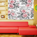 Polyester Tapestry Warm Flowers Wall Hanging Carpet Beach Picnic Mat Decor