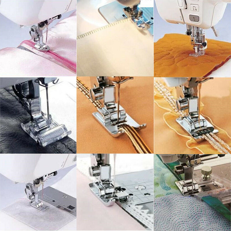 1 Set of 11PCS Multifunctional Household Domestic Sewing Machine Zinc Alloy PVC