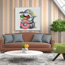 5D DIY Full Drill Diamond Painting Cool Pig Cross Stitch Embroidery Craft