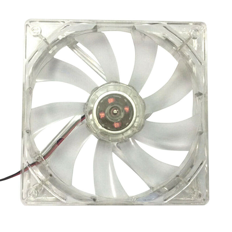 12cm 120mm RED LED 12V 4Pin Computer PC Case Cooler CPU Cooling LED Fan