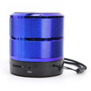WS-887 Mini Bluetooth Subwoofer Bass Speaker MP3 Player FM Radio (Blue) A