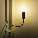 LED light Bulb lamp Holder Converters Adapter Flexible E27 to E27 20cm Leng P7X9