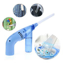 Portable Mini Handheld Vacuum Cleaner Home Duster Brush Dirt Remover (Blue)