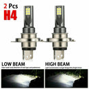2PcsH4 9003 LED Headlight Bulbs Kit High-Low Beam Super Bright 55W 8000LM 6000K/