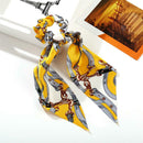Retro Print Ribbon Hair Rope Women Ponytail Elastic Rubber Band (Style 5) A