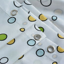 1X(Colorful Small Fish Polyester Mildew Fabric Shower Curtain 12 Hooks Bath