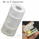 4pcs Durable Battery adapter box AA to C Size Cell Converter