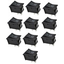 10Pcs  Car Boat Rocker 2Pin ON OFF Toggle SPST Contact Power Switch 125V 250V