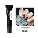Francheska 8Ml Polish White Black Stamp Print Oil Uv Gel Varnish Soak Off L