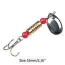 Spinner Sequins Metal Iron Plate Casting Fishing Lure Bait with Treble Hook