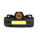 1pc Mini USB Rechargeable Headlight Flashlight Camping Night Fishing Light A