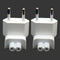 2x European USB Wall Charger AC Adapter Connector EU Power Plug For IPod qwv