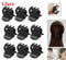 Fashion 12x Women Black Plastic Mini Hairpin 6 Claws Hair Clip Hairclip Clamps
