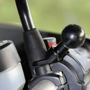 1X(Motorcycle Universal Rearview Mirror Adapter Ball Bracket Mobile Phone B