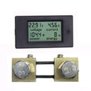 100A LCD Digital Volt Watt Current Power Meter Panel Ammeter Voltmeter +Shunt