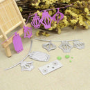 3pcs Conch Lantern Cutting Die Stencil Scrapbook Embossing Folder DIY Craft