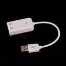 USB 7.1 Sound Card External Independent Computer Desktop With Cable Free Driv BX