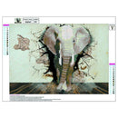 Elephant 5D DIY Round Diamond Painting Embroidery Kits Cross Stitch Mosaic