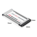 2 Port USB 3.0 Express Card ExpressCard NEC UPD720202 Hidden Adapter for Laptop
