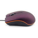 USB Wired Optical Mouse Desktop Laptop PC Ergonomics Office Mice (Purple)
