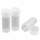50x Plastic Sample Bottle 5ml Test Tube Lab Small Vial Storage Container +  G3L9