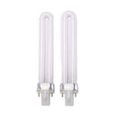 2X 9w uv lamp bulbs for nails lamps replacement gel nail dryer uv light bulb  Z