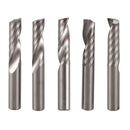 5Pcs 6Mm 1/4 Inch Carbide Cnc Router Bits One Single Flute End Mill Tools 2 F1W3
