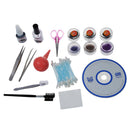 17 for planting / Extension DIY of false eyelashes 12mm, 10mm, 8mm, Brown,