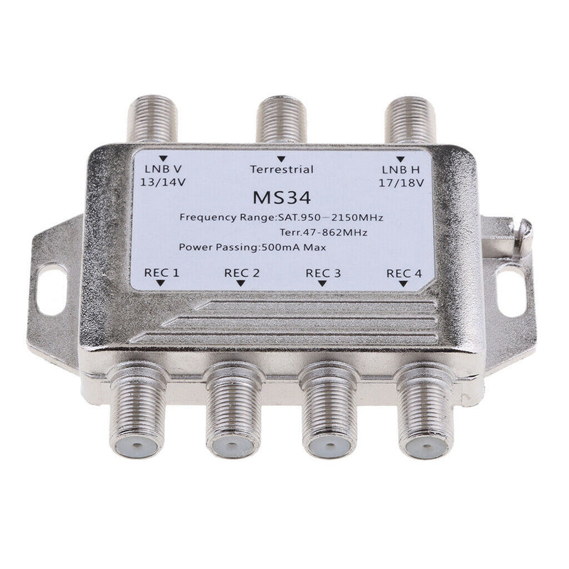 Satellite Switch Max 4 Output Multi Video Path Multi Switch MS34 High Quality