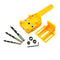 2 Pieces Handheld Doweling Jig 6 8 10mm Drill Guide Metal Drill Bit Wood