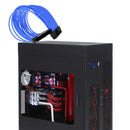 New 30cm 24Pin Power Adapter Extension Cord Computer Blue ht
