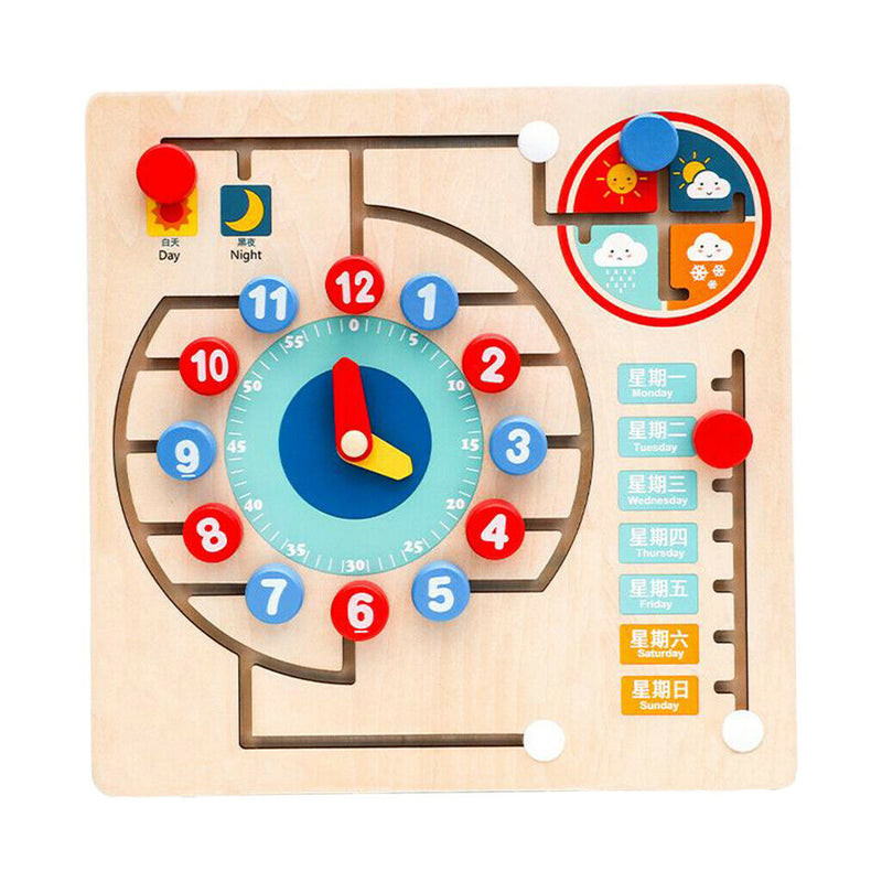 Montessori Toys Kids Educational Toys Wooden Toys Teaching Time Number