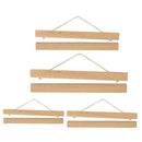 Set 2 Magnet Ramin Wood Picture Frame DIY Photo Poster Hanger Wall Art Decor