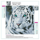 Tiger Head 5D DIY Full Drill Round Diamond Painting Embroidery Cross Stitch