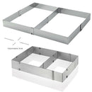 Flexible Stainless Steel Rectangle Mousse Cake Ring Baking Tools Mousse Mould