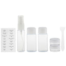 6Pcs/Set Travel Kit Empty Lotion Cosmetic Case Container Spray Bottles Pot