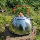 Outdoor Camping Stainless Steel Kettle 1.1L Portable Camping Coffee Pot Wal L6K7