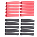 20pcs 6mm Heat Shrink Tubes Red+Black Wire Cable Insulation Sleeving Tubing