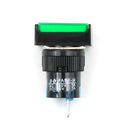 Momentary /Latching Push Button Switch Rectangular DC 12V/24V LED Light 5Pin FT