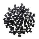M3x10mm Female Thread Nylon Hex Standoff Spacer Pillar Black 100pcs M2B7